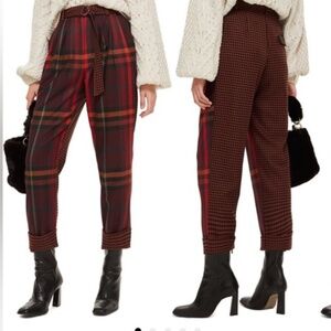 Topshop Plaid Pants